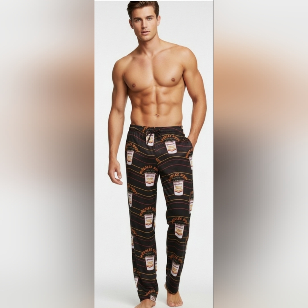 Ramen Noodles L 36-38 Sleep Lounge Pants New
